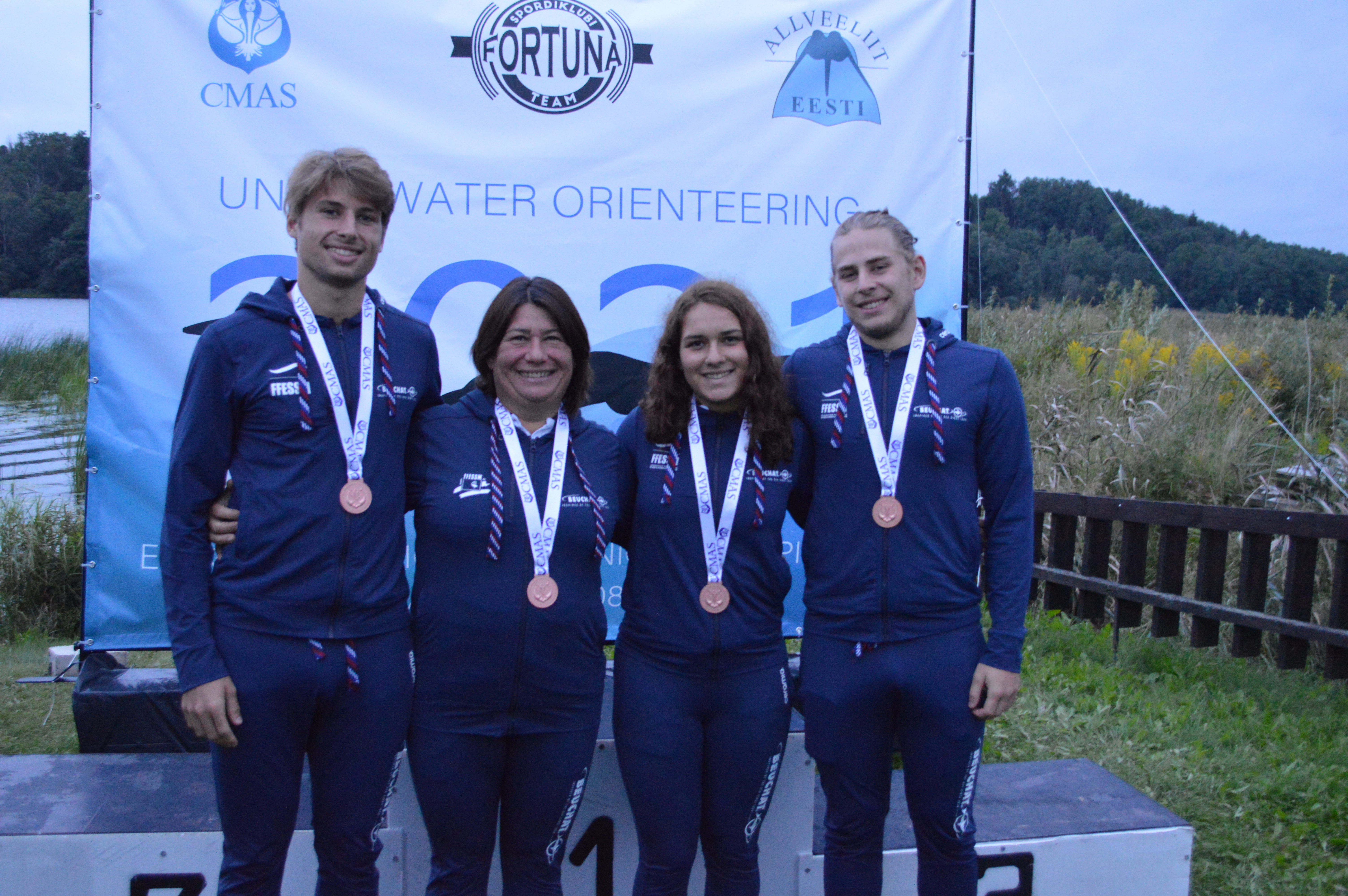 médaillés de bronze Viljandi Estonie